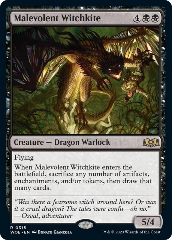 Malevolent Witchkite - 315 - Rare