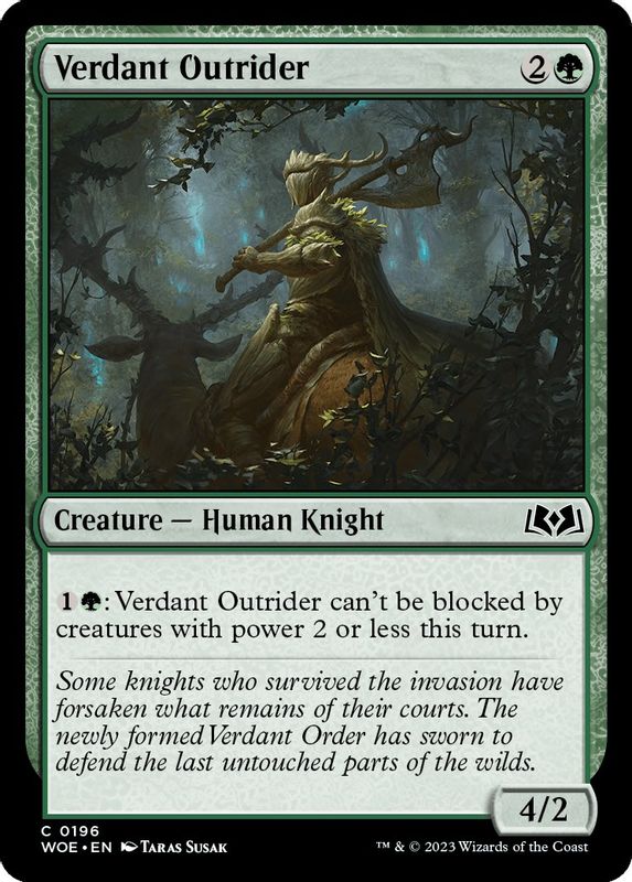 Verdant Outrider - 196 - Common