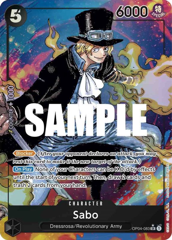 Sabo (Alternate Art) - OP04-083 - Super Rare