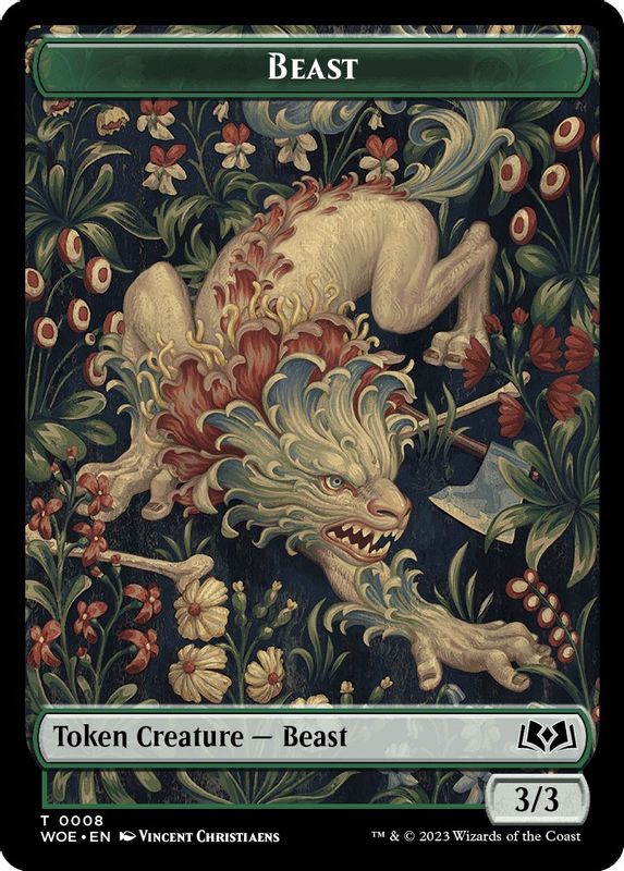 Beast // Food (0011) Double-Sided Token - 8 // 11 - Token