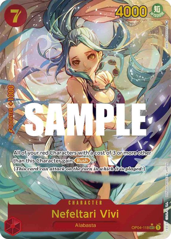 Nefeltari Vivi (118) (Alternate Art) - OP04-118 - Secret Rare