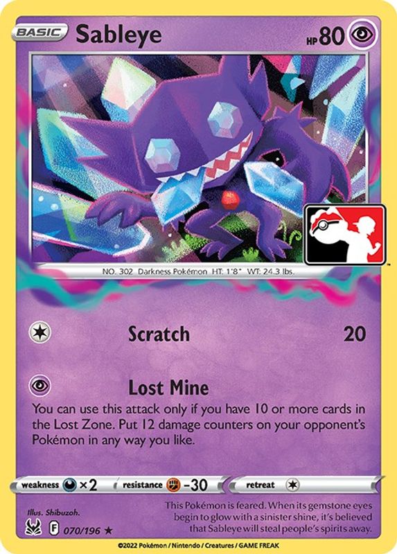 Sableye - 070/196 - Holo Rare