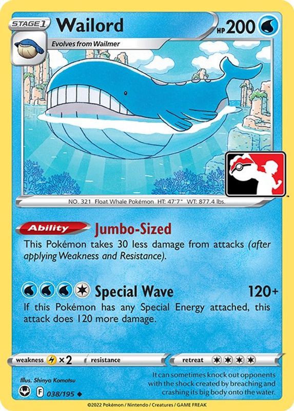 Wailord - 038/195 - Uncommon