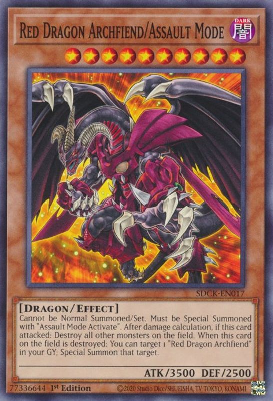 Red Dragon Archfiend/Assault Mode - SDCK-EN017 - Common / Short Print