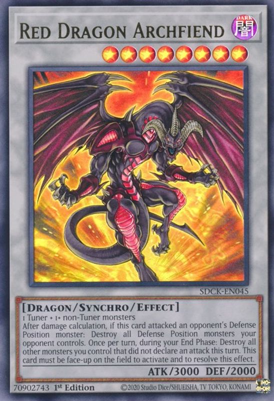 Red Dragon Archfiend - SDCK-EN045 - Ultra Rare