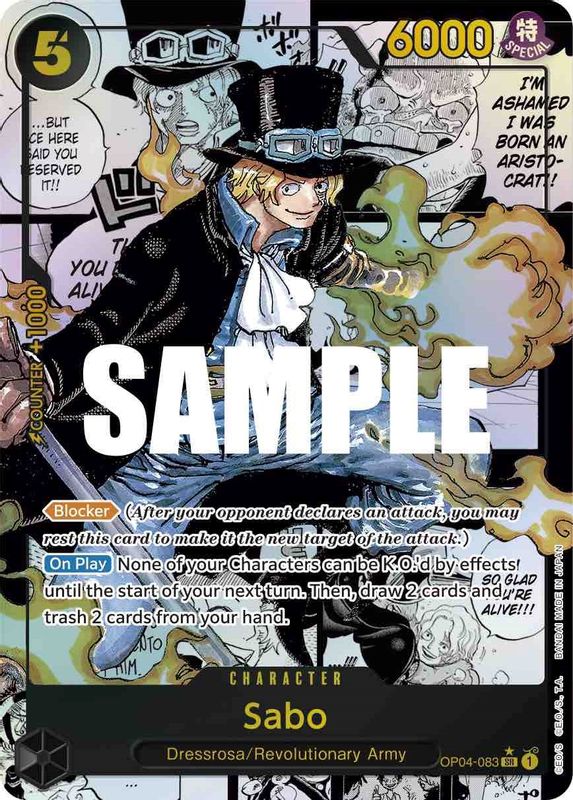 Sabo (Alternate Art) (Manga) - OP04-083 - Super Rare