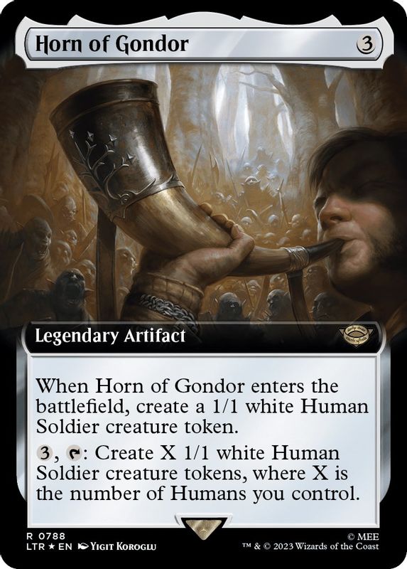 Horn of Gondor (Extended Art) (Surge Foil) - 788 - Rare