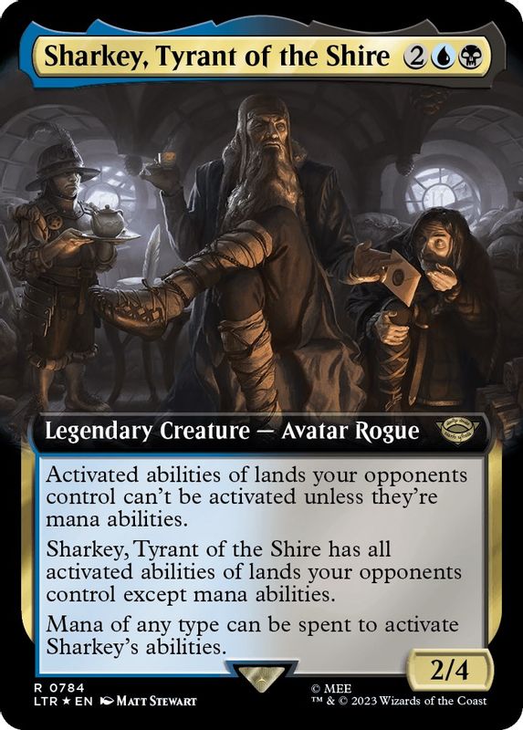 Sharkey, Tyrant of the Shire (Extended Art) (Surge Foil) - 784 - Rare