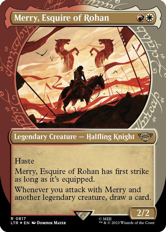 Merry, Esquire of Rohan (Showcase) (Surge Foil) - 817 - Rare