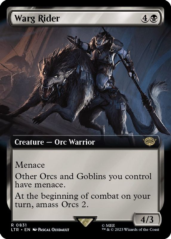 Warg Rider (Extended Art) - 831 - Rare