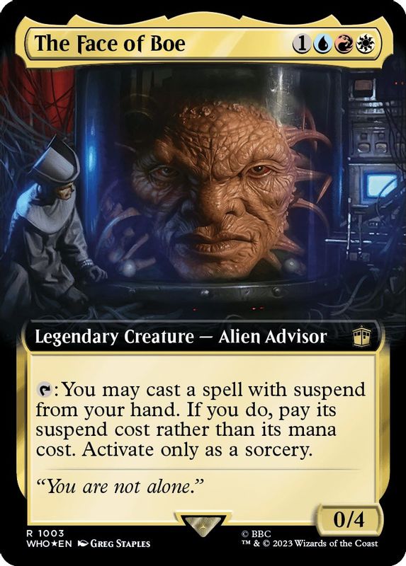 The Face of Boe (Extended Art) (Surge Foil) - 1003 - Rare