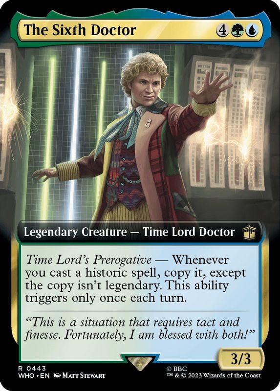 The Sixth Doctor (Extended Art) - 443 - Rare