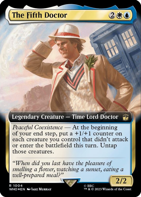 The Fifth Doctor (Extended Art) (Surge Foil) - 1004 - Rare