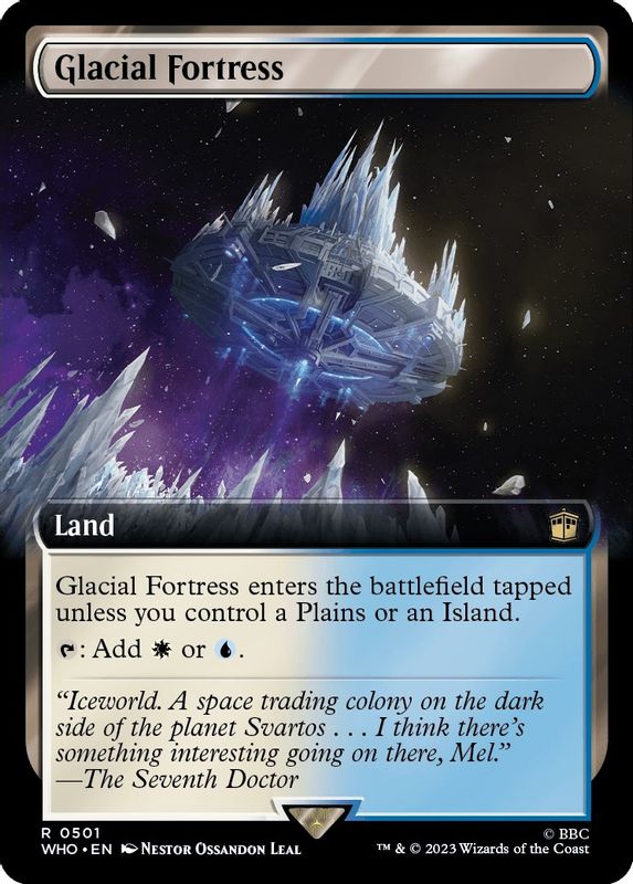 Glacial Fortress (Extended Art) - 501 - Rare