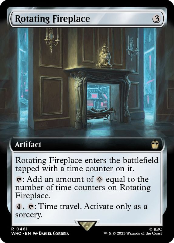 Rotating Fireplace (Extended Art) - 461 - Rare