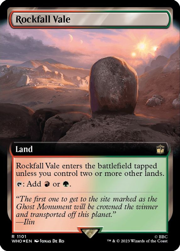 Rockfall Vale (Extended Art) (Surge Foil) - 1101 - Rare