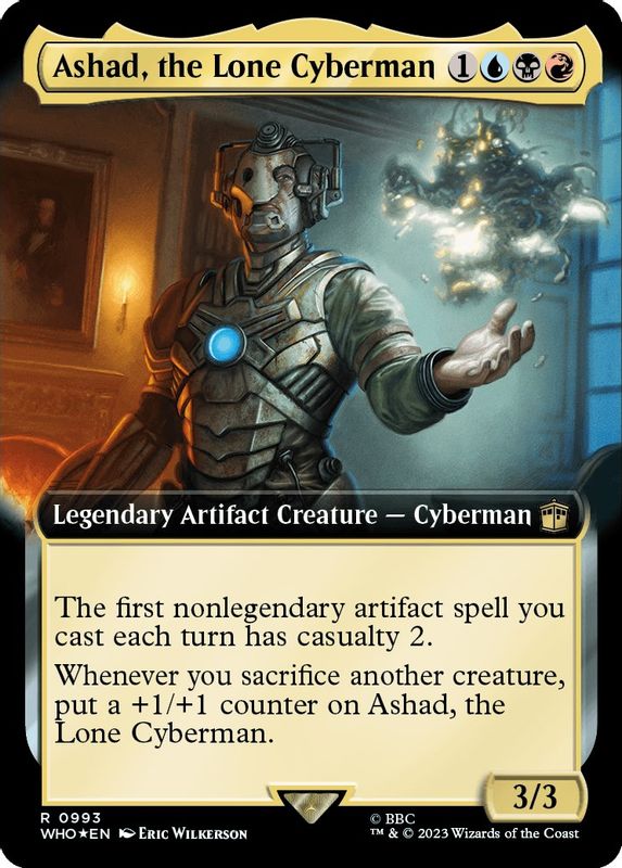 Ashad, the Lone Cyberman (Extended Art) (Surge Foil) - 993 - Rare