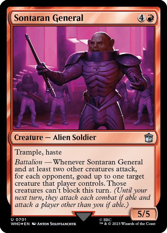 Sontaran General (Surge Foil) - 701 - Uncommon