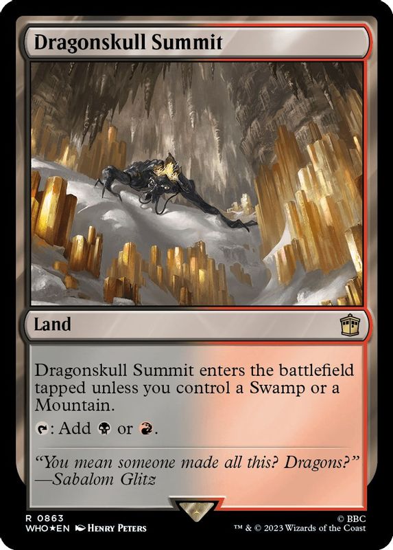 Dragonskull Summit (Surge Foil) - 863 - Rare