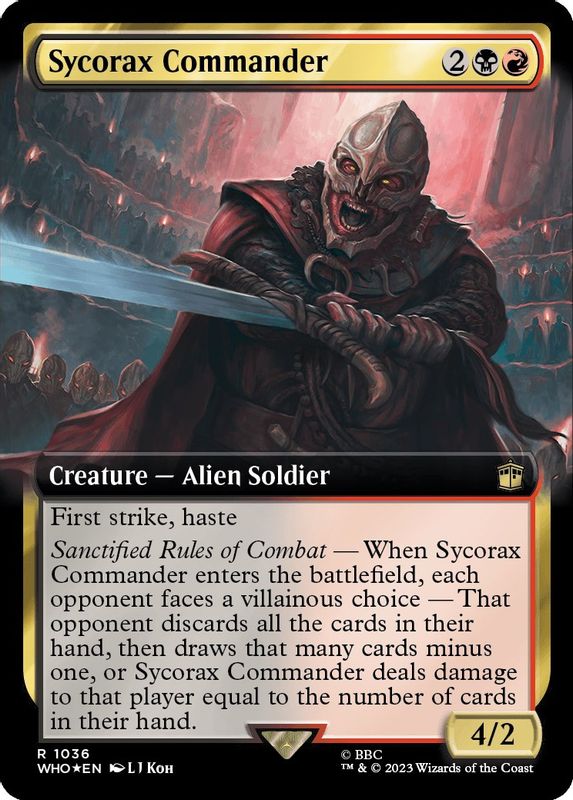 Sycorax Commander (Extended Art) (Surge Foil) - 1036 - Rare