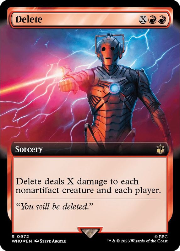 Delete (Extended Art) (Surge Foil) - 972 - Rare