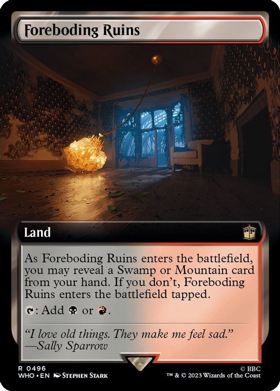 Foreboding Ruins (Extended Art) - 496 - Rare