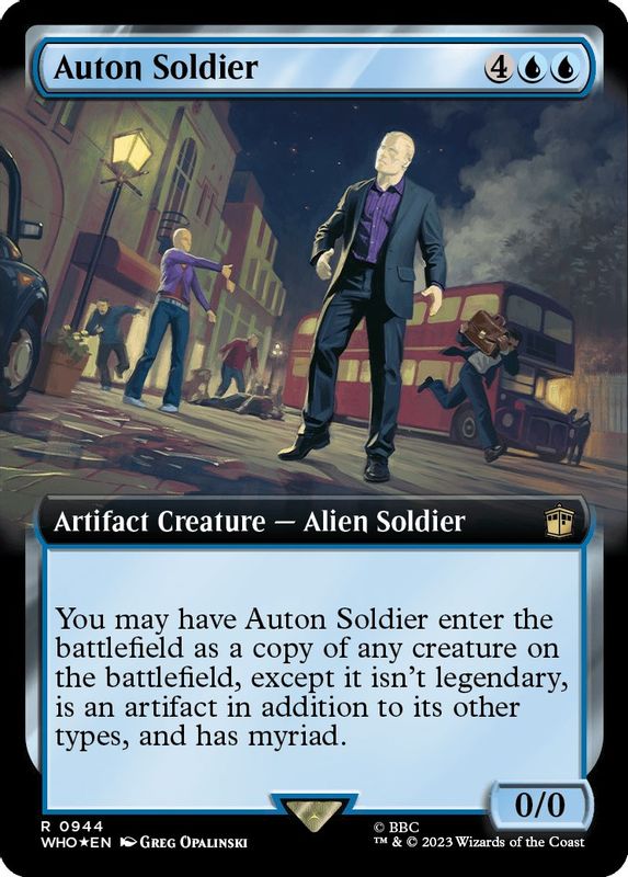 Auton Soldier (Extended Art) (Surge Foil) - 944 - Rare