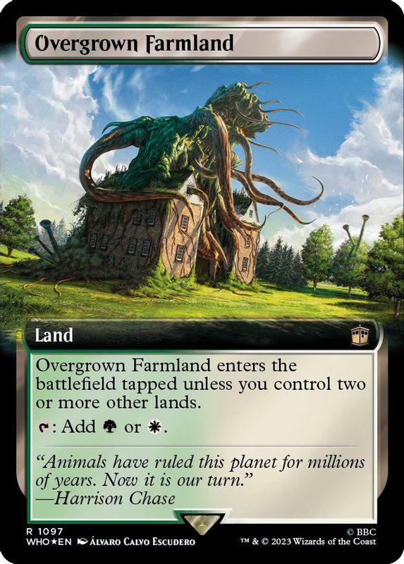 Overgrown Farmland (Extended Art) (Surge Foil) - 1097 - Rare