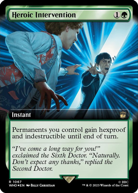 Heroic Intervention (Extended Art) (Surge Foil) - 1067 - Rare