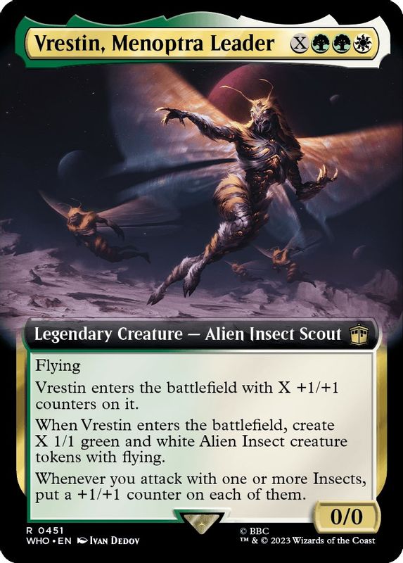 Vrestin, Menoptra Leader (Extended Art) - 451 - Rare