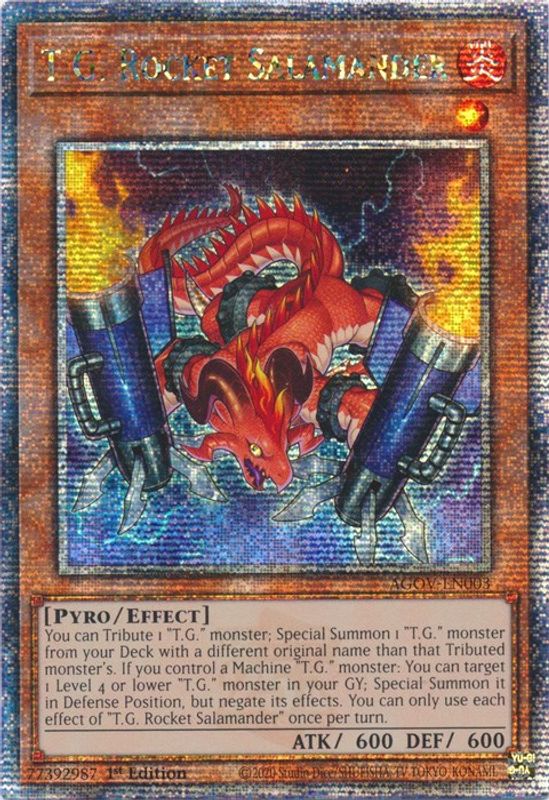 T.G. Rocket Salamander (Quarter Century Secret Rare) - AGOV-EN003 - Quarter Century Secret Rare