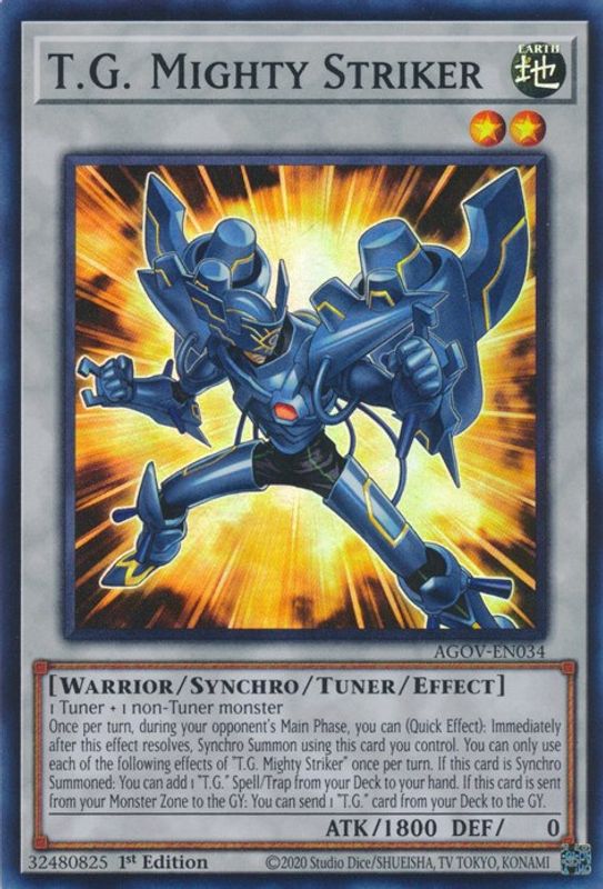 T.G. Mighty Striker - AGOV-EN034 - Super Rare