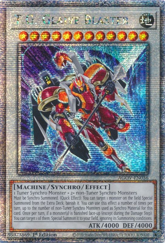 T.G. Glaive Blaster (Quarter Century Secret Rare) - AGOV-EN036 - Quarter Century Secret Rare