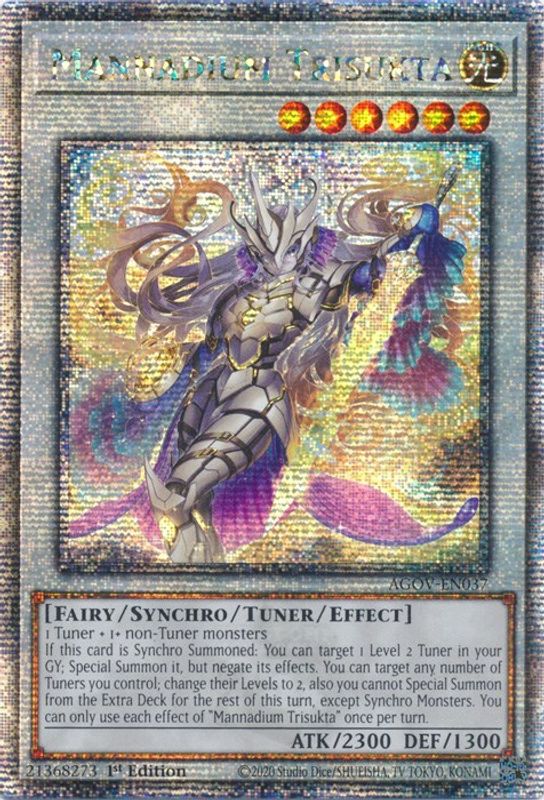 Mannadium Trisukta (Quarter Century Secret Rare) - AGOV-EN037 - Quarter Century Secret Rare