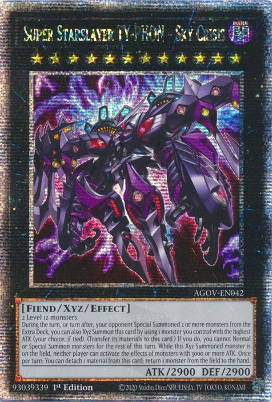 Super Starslayer TY-PHON - Sky Crisis (Quarter Century Secret Rare) - AGOV-EN042 - Quarter Century Secret Rare