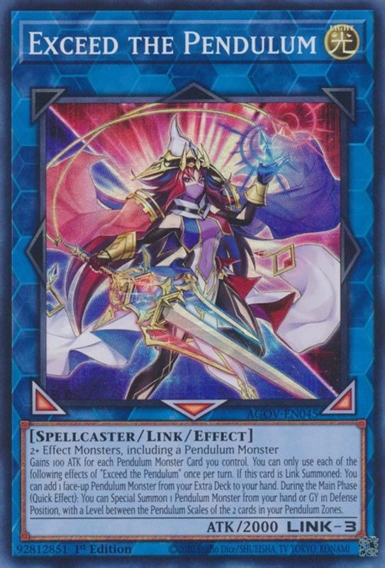 Exceed the Pendulum - AGOV-EN045 - Super Rare