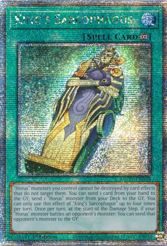 King's Sarcophagus (Quarter Century Secret Rare) - AGOV-EN058 - Quarter Century Secret Rare