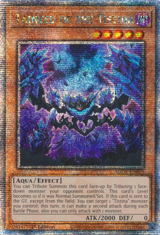 Tainted of the Tistina (Quarter Century Secret Rare) - AGOV-EN088 - Quarter Century Secret Rare