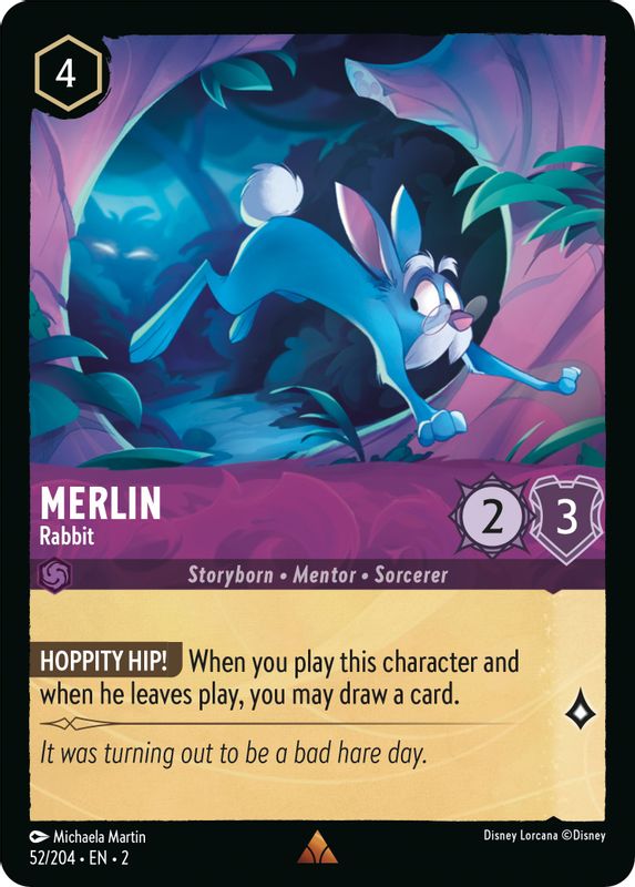 Merlin - Rabbit - 52/204 - Rare