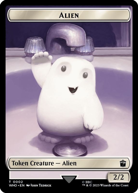 Alien // Dinosaur Double-Sided Token - 2 // 20 - Token