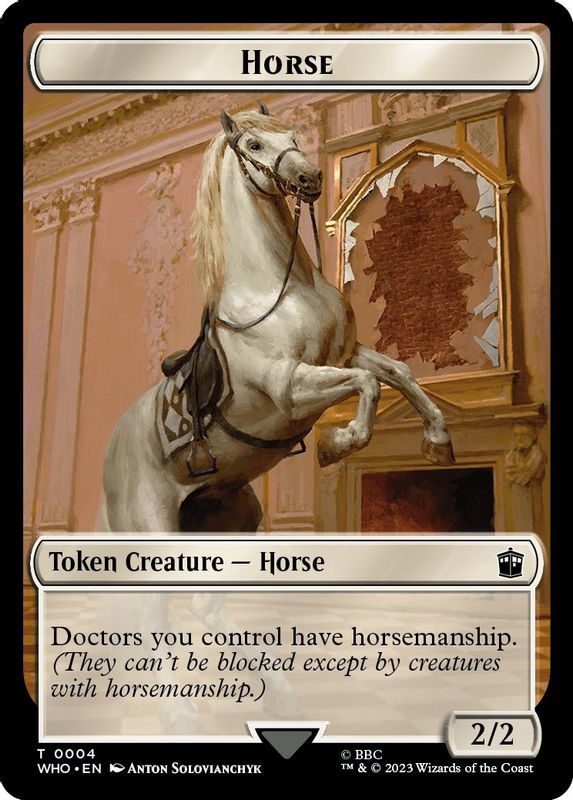 Horse // Clue (0022) Double-Sided Token - 4 // 22 - Token