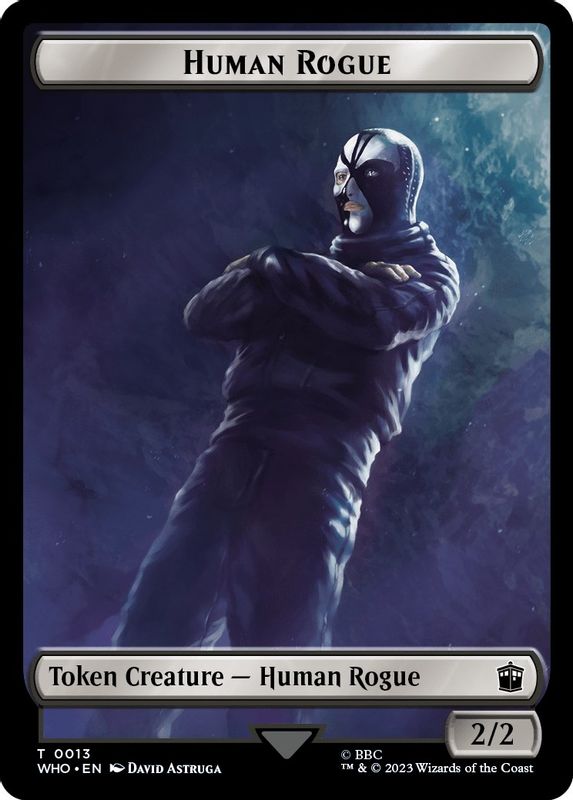 Human Rogue // Beast Double-Sided Token - 13 // 17 - Token