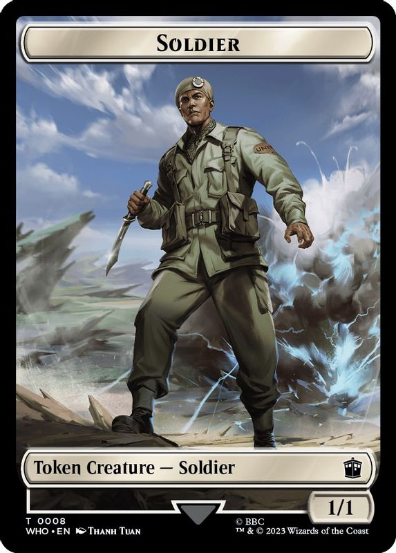 Soldier // Beast Double-Sided Token - 8 // 17 - Token