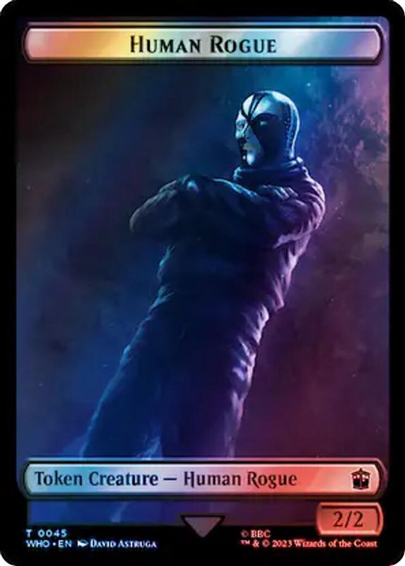 Human Rogue // Cyberman Double-Sided Token (Surge Foil) - 45 // 56 - Token