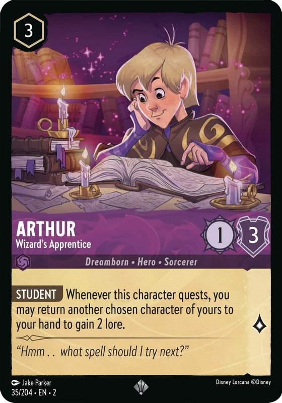 Arthur - Wizard's Apprentice - 35/204 - Super Rare