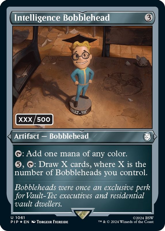 Intelligence Bobblehead (Serial Numbered) - 1061 - Uncommon