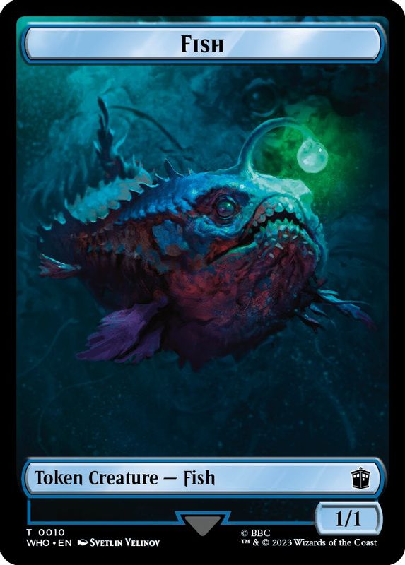 Fish // Clue (0021) Double-Sided Token - 10 // 21 - Token