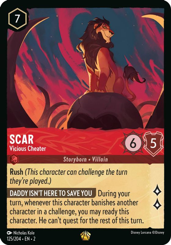 Scar - Vicious Cheater - 125/204 - Legendary