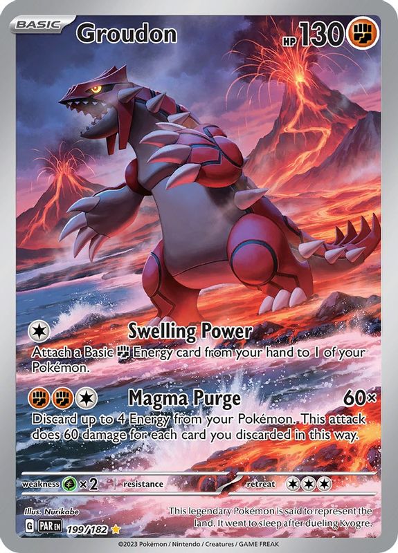 Groudon - 199/182 - 199/182 - Illustration Rare