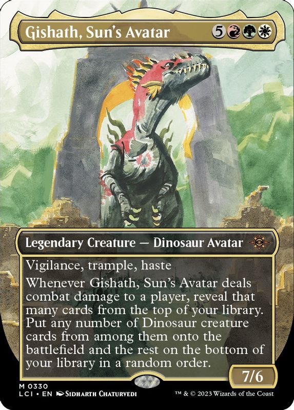 Gishath, Sun's Avatar (Borderless) - 330 - Mythic